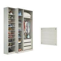 Guarda Roupa Closet Sem Portas 4 Peças, 3 Gavetas, Sapateira - 7