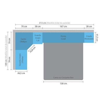 Guarda Roupa Casal de Canto Master 8 Portas Bater Avelã Rústico-Ártico Rústico
