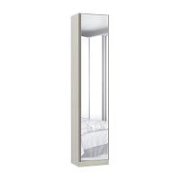 Guarda-Roupa 1 Porta Com Espelho 50Cm Prime Plus Legno Crema - 1