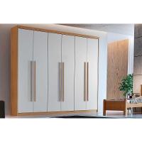 Guarda Roupa Casal Hawaii 6 Portas e 2 Gavetas Naturale/Off White - Rufato - 1
