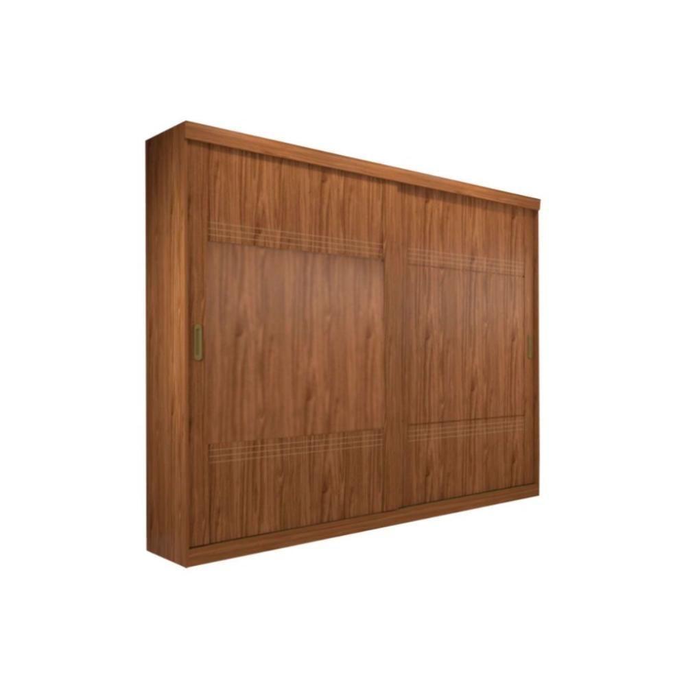 Guarda Roupa 2 Portas de Correr e 4 Gavetas Blumenau Cinamomo/Off White - Panan - 7