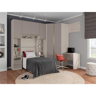Guarda Roupa de Canto Casal Prime Plus 2 Portas Bater Legno Crema-Connect MDP