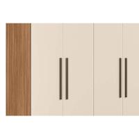Guarda Roupa Casal 6 Portas 4 Gavetas Venice Amêndola/Off White - Demóbile - 6