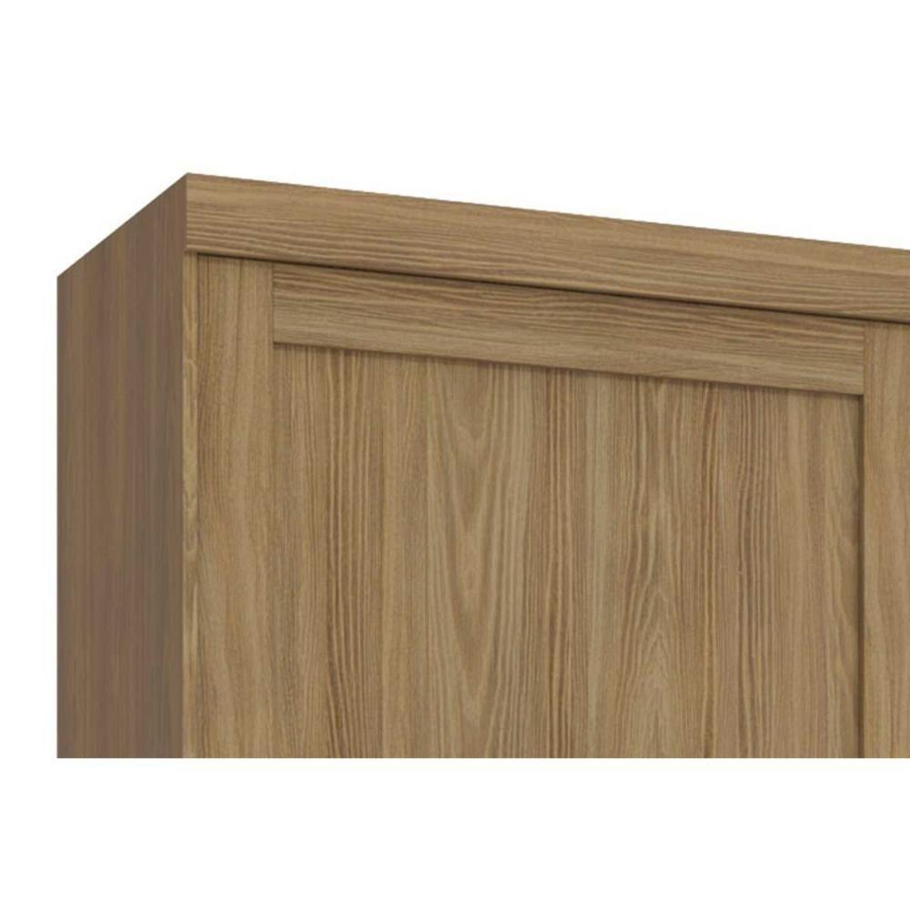 Guarda Roupa Casal Flex 5 Portas e 4 Gavetas N564 Nogueira/Macadamia - Kappesberg - 2