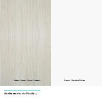 Guarda Roupa Canto Solteiro Vidro C/ Escrivaninha Legno Crem - 2