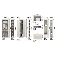 Guarda Roupa De Canto Solteiro C/ Espelho Legno Crema C/ Kas - 5