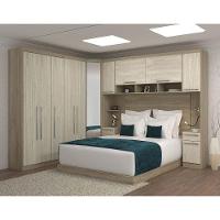 Guarda Roupa De Canto Casal 4 Gavetas C/ Espelho E Cabeceira - 1