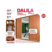 Guarda Roupa Casal 3 Portas 2 Gavetas 5 Prateleiras c/ Espelhos Dalila Amêndola/Off White - Demóbile - 8
