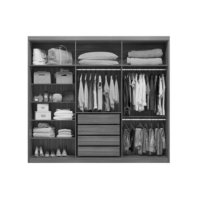 Guarda Roupa Casal Venice 6 Portas de Abrir 4 Gavetas Amêndola-Off White Demóbile