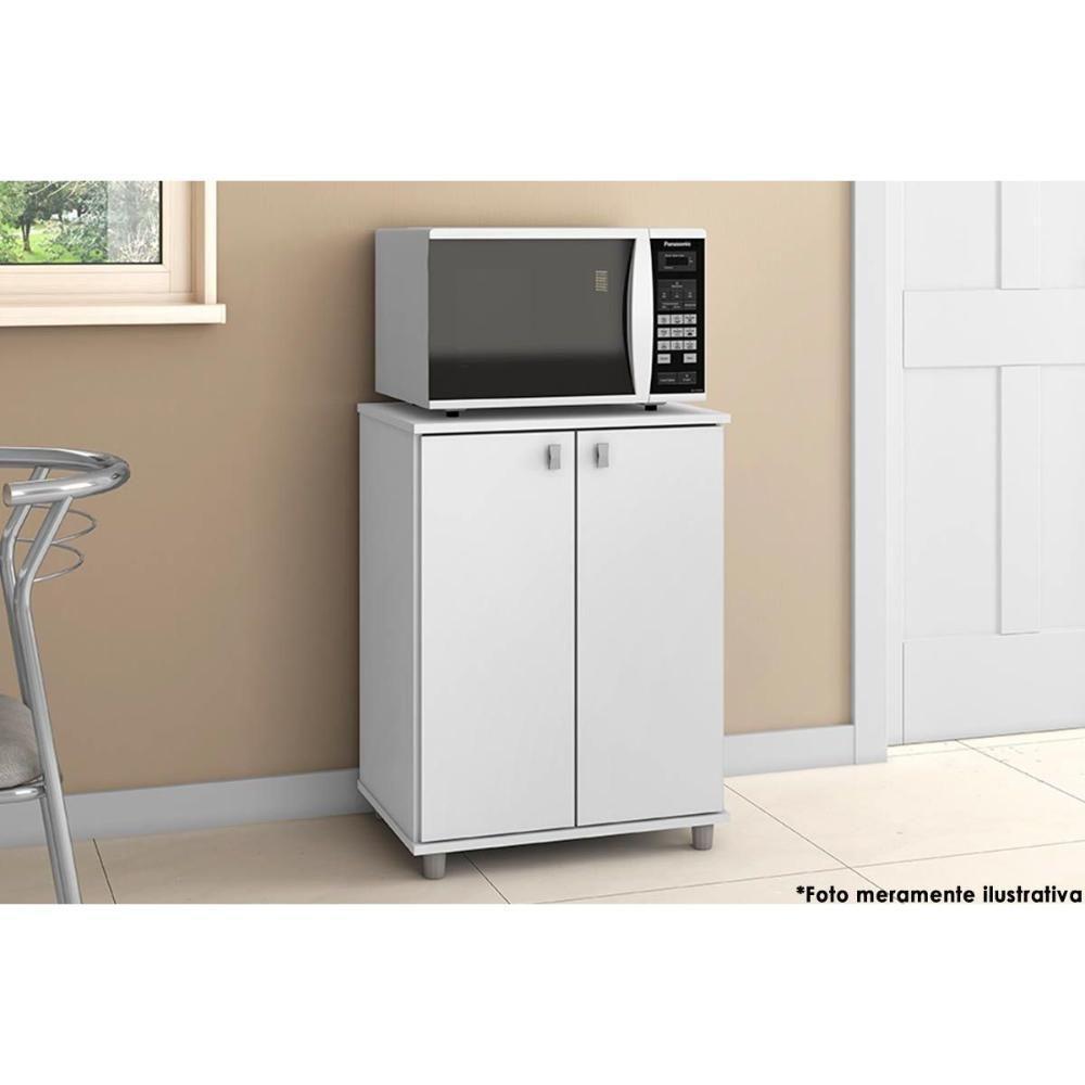 Multiuso Quarto Balcão  ASM155 c/ 2 Portas Branco - Movelbento - 3