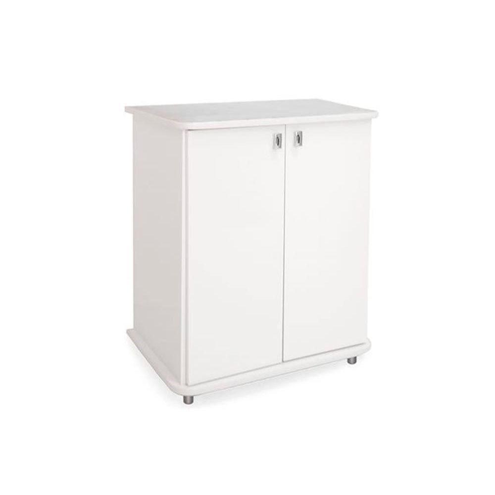 Multiuso Quarto Balcão  ASM155 c/ 2 Portas Branco - Movelbento - 5