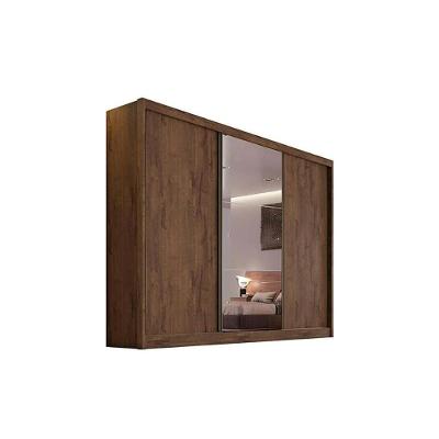 Guarda Roupa Casal Spazzio Plus 3 Portas de Correr 6 Gavetas Blush MDF
