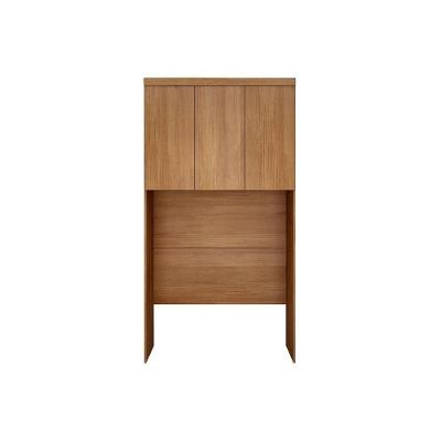 Guarda Roupa Solteiro Armário Ponte Aéreo Rizon 3 Portas Cumaru 0 Gavetas MDF