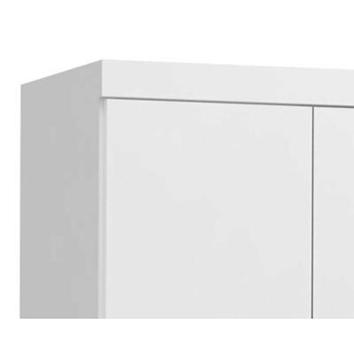 Guarda Roupa Casal Open E530 6 Portas de Abrir 2 Gavetas Branco MDP Kappesberg