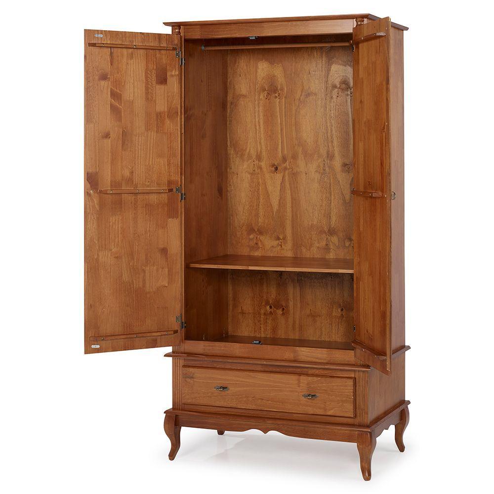 Roupeiro 2 Portas 1 Gaveta M560406 Imbuia Verniz - 2