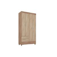 Guarda Roupa Solteiro 4 Portas e 2 Gavetas Astro Amêndola Touch - Demóbile - 2