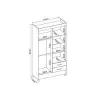 Guarda Roupa Solteiro 4 Portas e 2 Gavetas Astro Amêndola Touch - Demóbile - 7