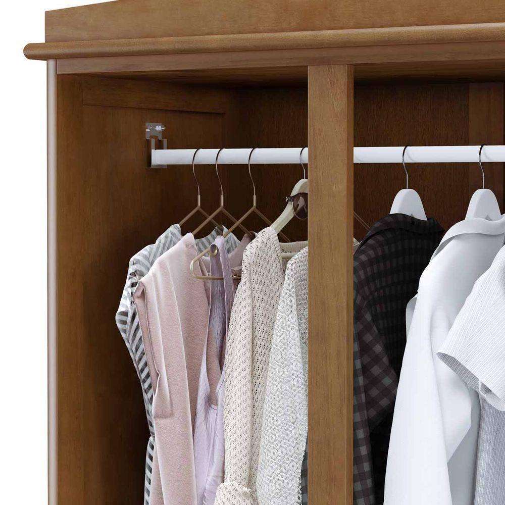 Guarda-roupa Solteiro 4 Portas Madeira Maciça Cavazotto - 10