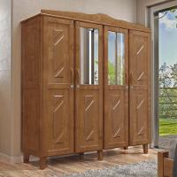 Guarda-roupa Solteiro 4 Portas Madeira Maciça Cavazotto - 9