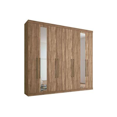 Guarda Roupa 8 Portas  e 4 Gavetas c/ Espelho Master Vip 8.4 Atacama - Santos Andirá