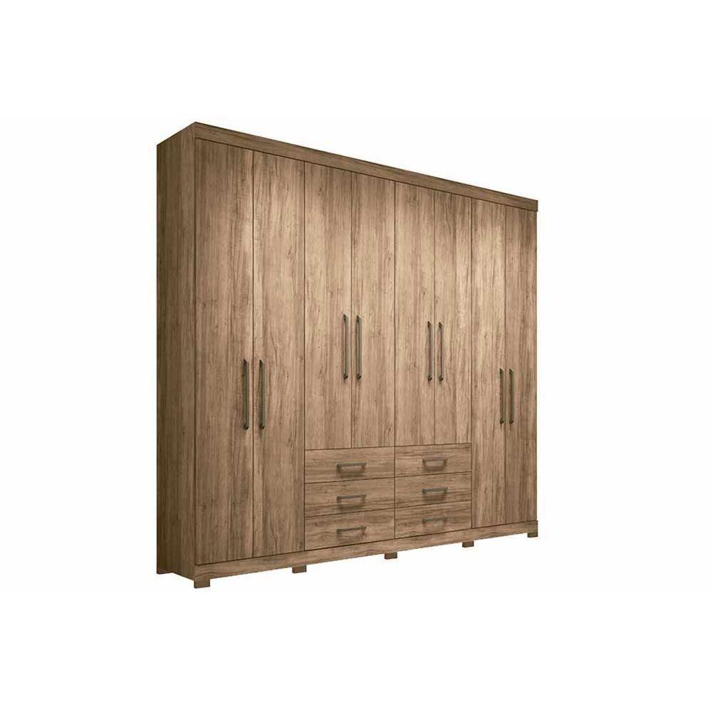 Guarda Roupa 8 Portas  e 6 Gavetas c/ Pés Master 8.6 Atacama - Santos Andirá - 1