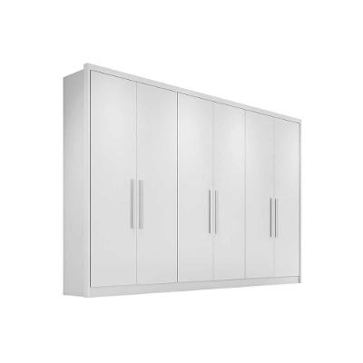 Guarda Roupa Casal Robust Plus 6 Portas Bater 8 Gavetas Bran MDF Móveis Novo Horizonte