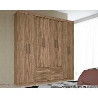 Guarda Roupa 8 Portas E 4 Gavetas Nápoles Atacama - Santos Andirá - 1