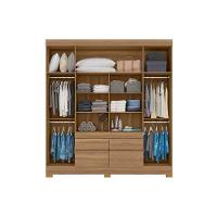 Guarda Roupa 4 Portas  e 4 Gavetas Bilbao Amêndola/Off White - Demóbile - 2