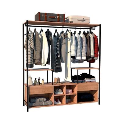 Guarda Roupa Casal Adelaide 1 Porta 2 Gavetas Preto Demolição Artefamol Móveis