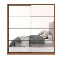 Roupeiro Casal 2 Portas Com 2 Espelhos Valencia Amendola Grafito - 5