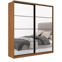 Roupeiro Casal 2 Portas Com 2 Espelhos Valencia Amendola Grafito - 9