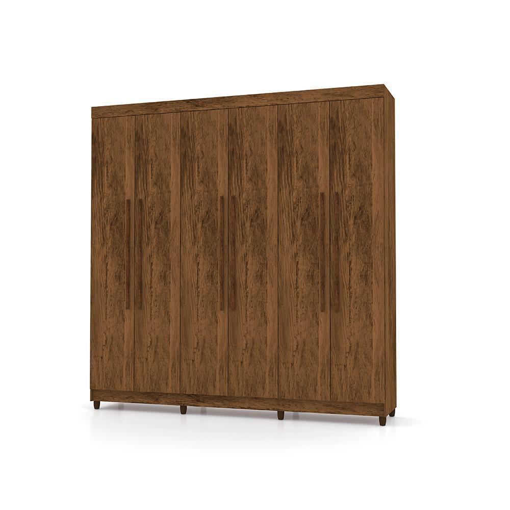 Roupeiro 6 Portas Bentley Imbuia Rústico - 3