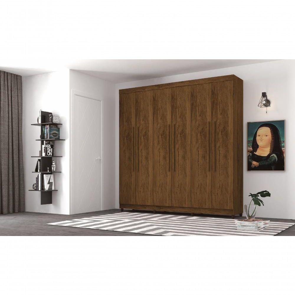 Roupeiro 6 Portas Bentley Imbuia Rústico - 5