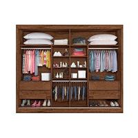 Guarda Roupa Casal 2 Portas de Correr e 4 Gavetas c/ 1 Espelho Verona Plus Branco - Europa - 2