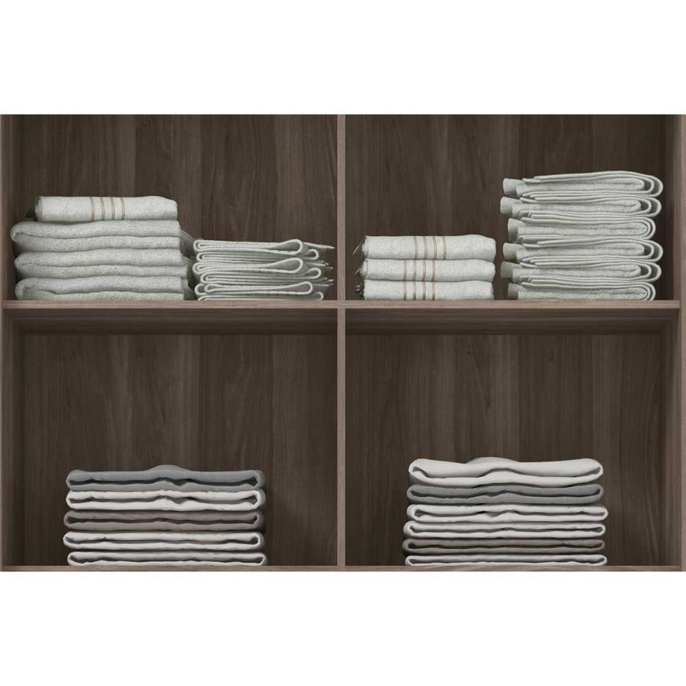 Guarda Roupa Casal 8 Portas e 4 Gavetas c/ Espelho e Pés Nápoles Branco - Santos Andirá - 3