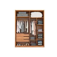 Guarda Roupa 4 Portas e 3 Gavetas c/ 2 Espelhos Attore Amêndola Touch - Demóbile - 5