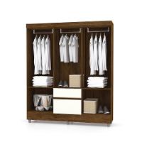 Roupeiro 6 Portas Miura Imbuia Champanhe - 7