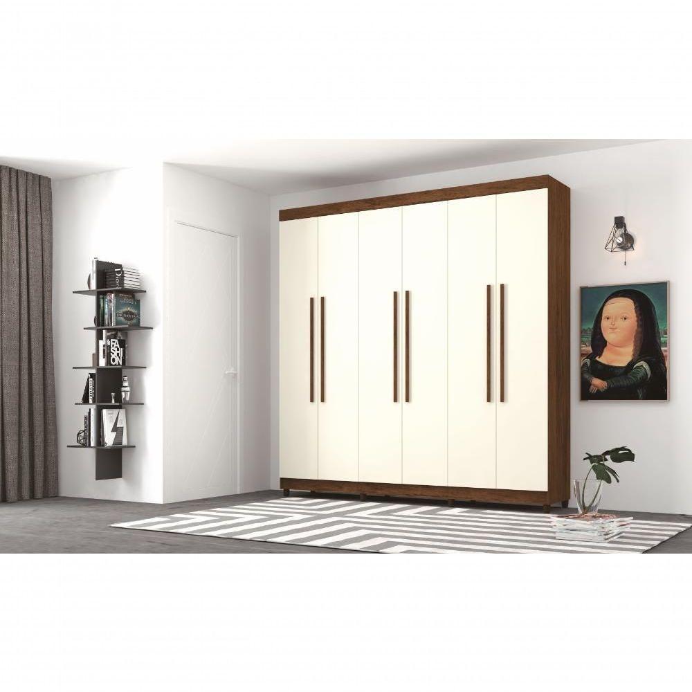 Roupeiro 6 Portas Bentley Imbuia Champanhe - 3