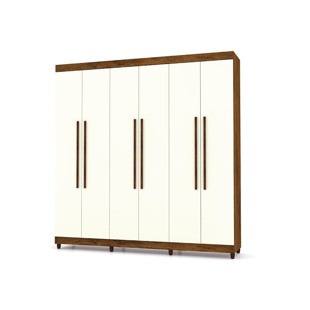 Roupeiro 6 Portas Bentley Imbuia Champanhe - 4