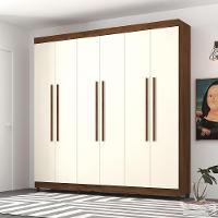 Roupeiro 6 Portas Bentley Imbuia Champanhe - 1