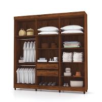 Roupeiro 6 Portas Com Espelho Bentley Imbuia Rústico - 5