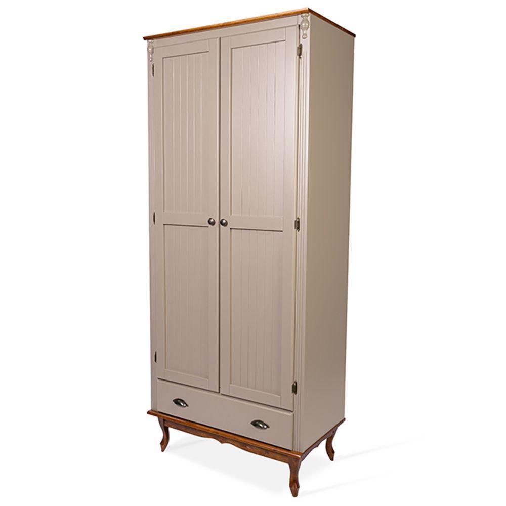 Roupeiro Antique 2 Portas E 1 Gaveta - 2082 Laca - Nude - 3