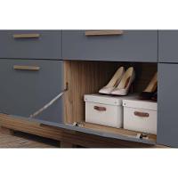 Guarda Roupa Casal 6 Portas e 5 Gavetas c/ Espelho Porto Branco - Panan