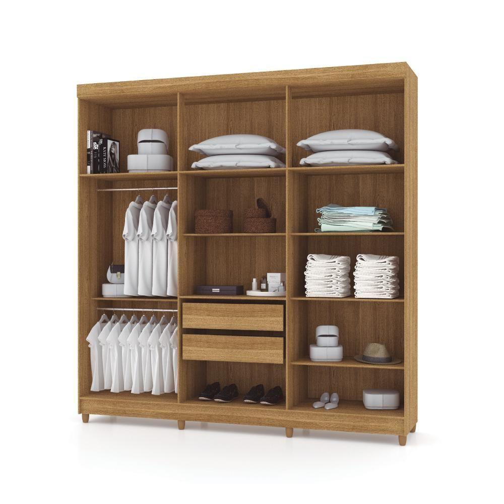 Roupeiro 6 Portas Com Espelho Bentley Nature Alasca - 4