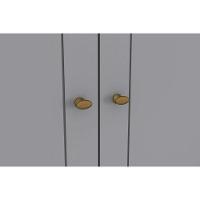 Guarda Roupa 6 Portas  e 4 Gavetas Americano  Branco - Henn - 6