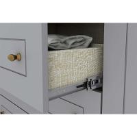 Guarda Roupa 6 Portas  e 4 Gavetas Americano  Branco - Henn - 8