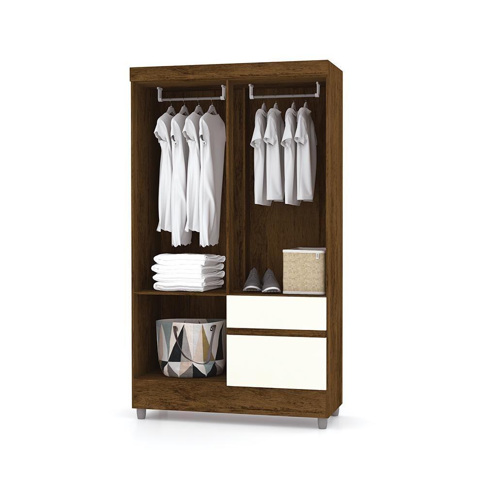 Roupeiro 4 Portas Venga Imbuia Rústico - 5