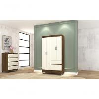 Roupeiro 4 Portas Venga Imbuia Rústico