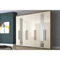 Guarda Roupa Casal 8 Portas e 4 Gavetas c/ Espelho Master Vip 8.4 Atacama - Santos Andirá - 4