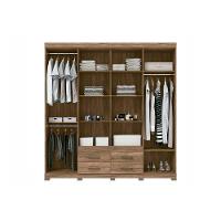 Guarda Roupa 8 Portas  e 4 Gavetas c/ Pés Nápoles  Branco - Santos Andirá - 3